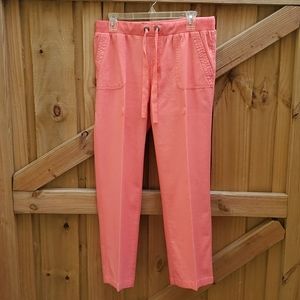 🌻 Coral Linen Pants